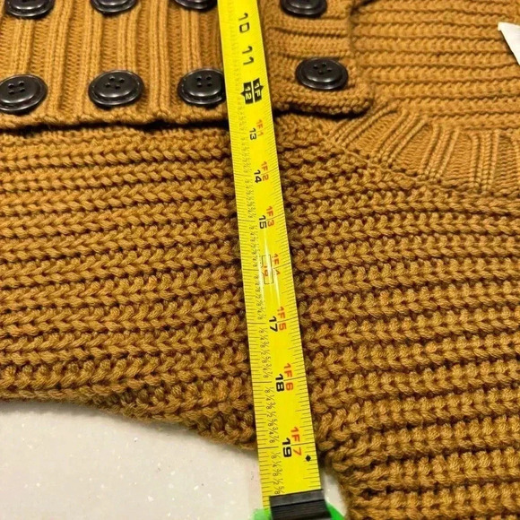 Soft Surroundings Size S Wool Blend City Tunic Sweater Brown Short Sleeve - Picture 5 of 9